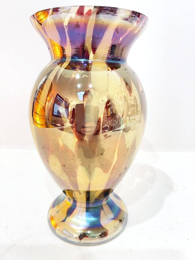 Flamed Murano glass vase, 1930