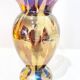 Flamed Murano glass vase, 1930