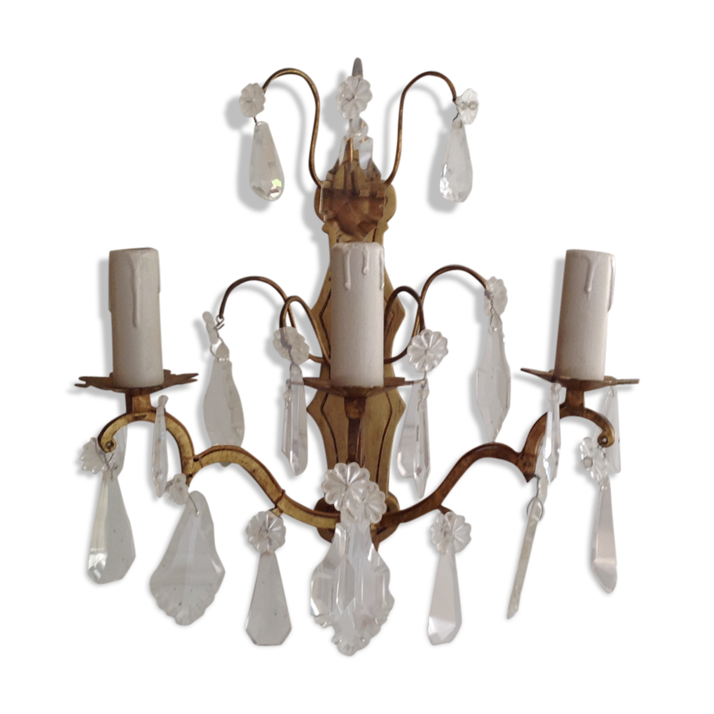 Wall light brass and stamps