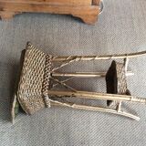 Rattan side table