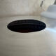 Scandinavian aluminium & opaline suspension - LYFA design by Bent Karlby