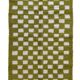 Green checkered rug - 288 x 184 cm