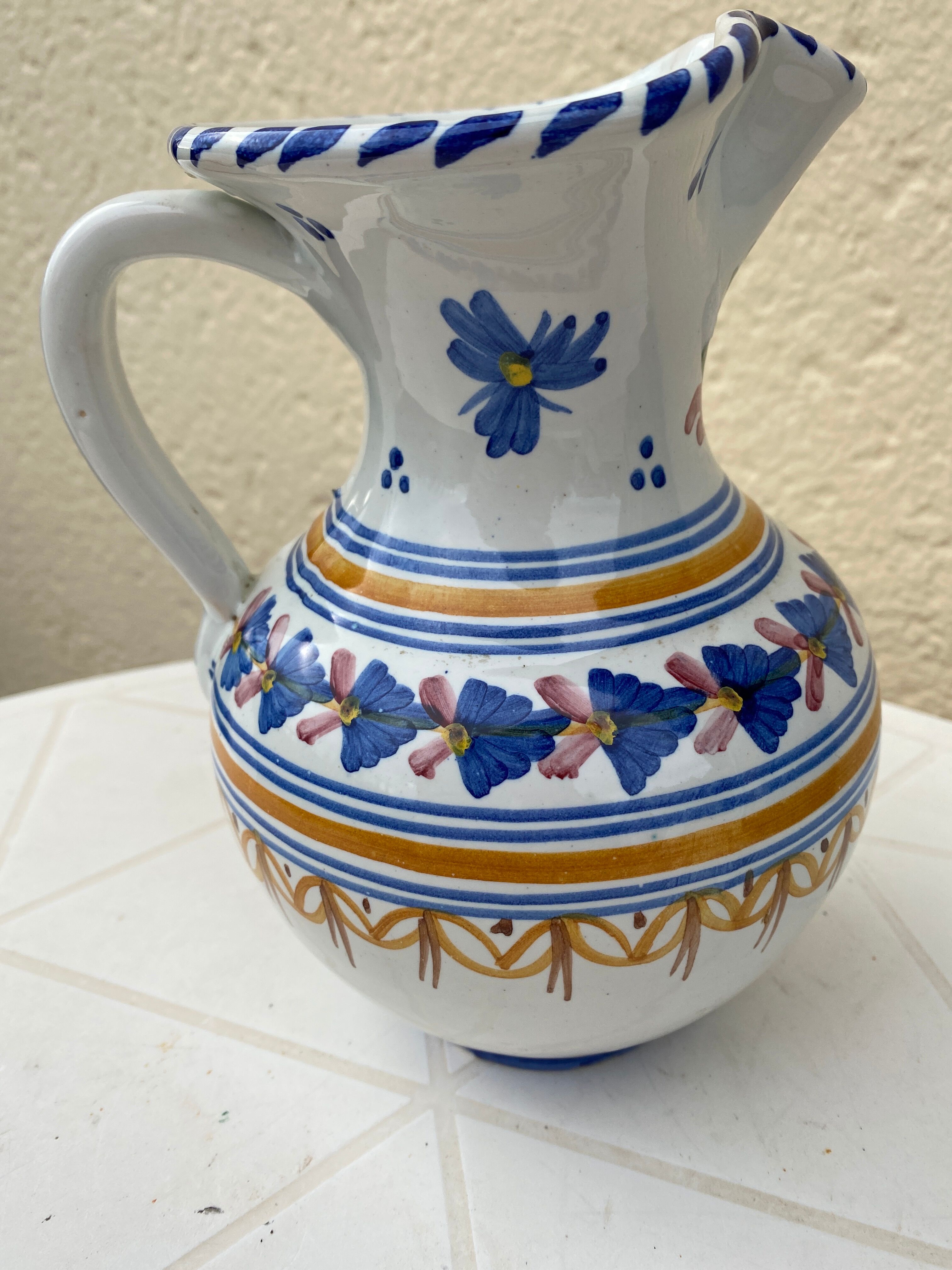 Vintage Talavera Handcrafted Pitcher