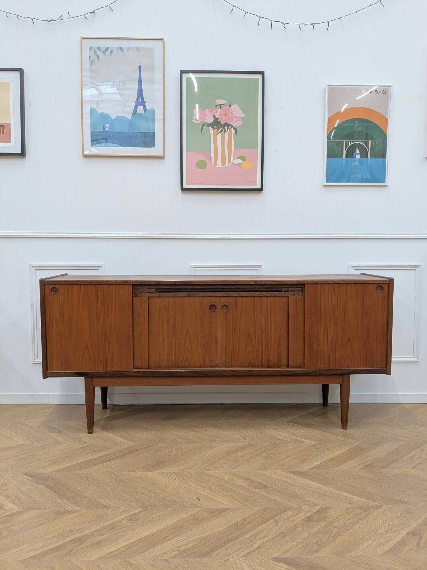 Vintage teak enfilade from the 1960s.