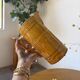 Vintage yellow glazed stoneware jug
