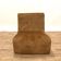 1970s chaise lounge reupholstered in cognac velvet