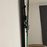 Old bevelled and engraved mirror   43x63cm