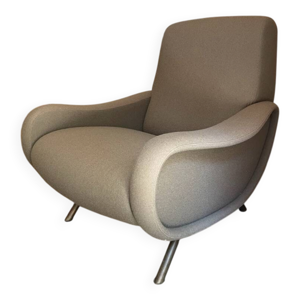Marco Zanuso ''Lady chair'' des années 70 (restauré drap de laine Kvadrat)