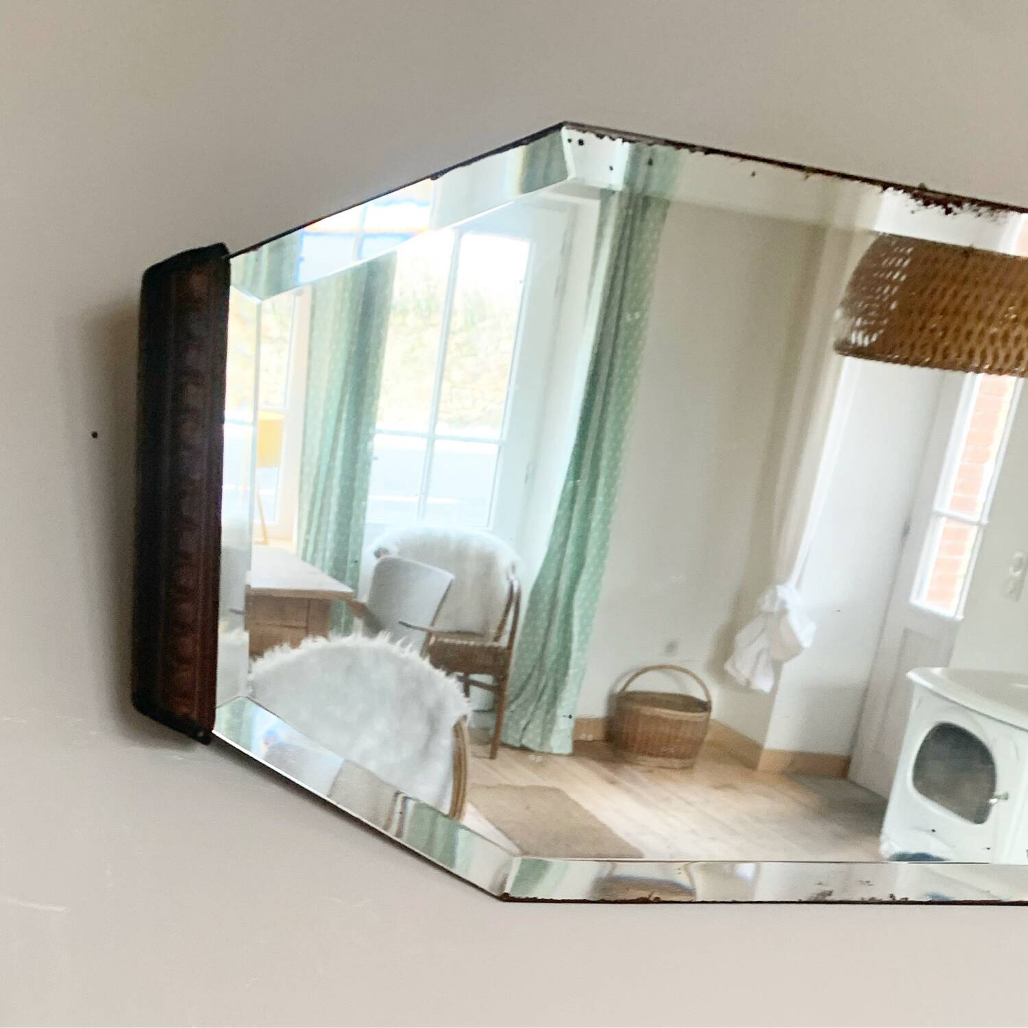 Miroir art déco biseauté