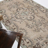 4x7 classic floral vintage tapis rug, 211x125cm