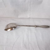 Silver metal ice spoon