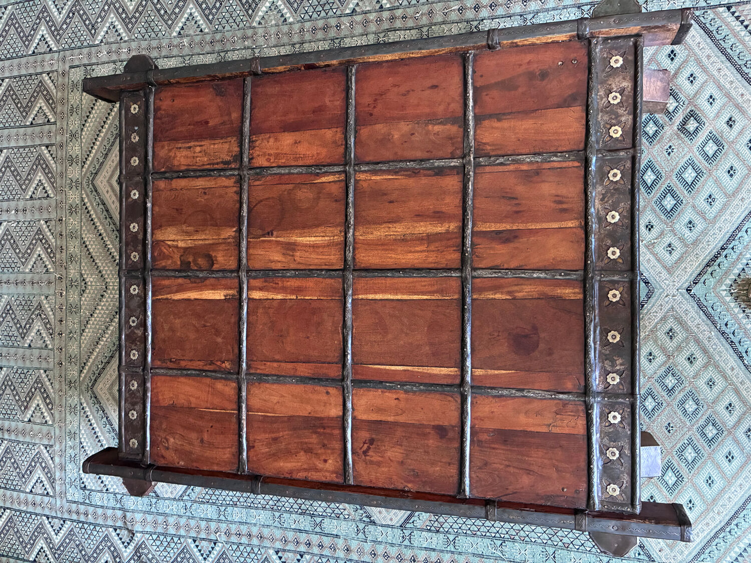 19th century Indian wooden coffee table