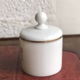 Opaline tobacco pot with gold decoration