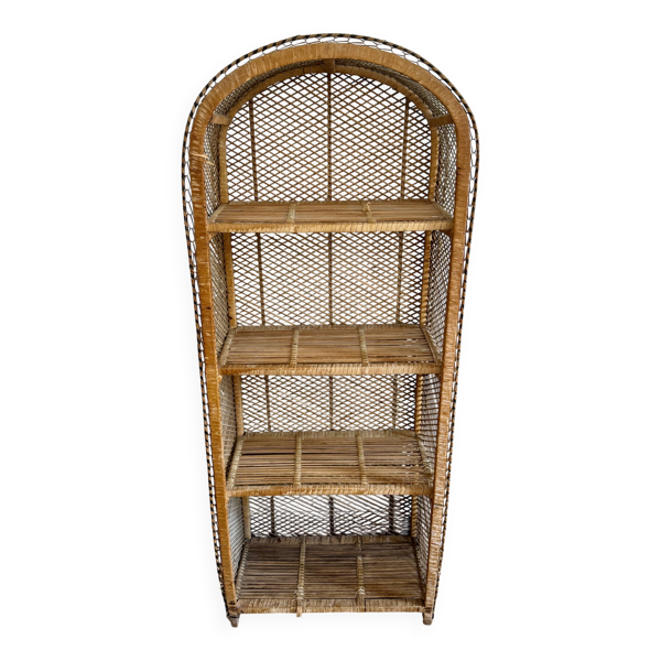 Bibliothèque rotin