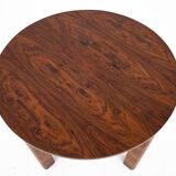 Round table with chairs in art deco style, poland, 1940s.
