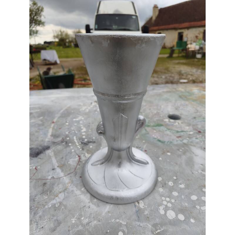 1 lot de vases en aluminium des années 30