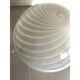 Contemporary Murano Style Spiral White Murano Glass Table Lamp