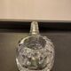 Vintage pipe ashtray chiseled crystal 70s
