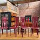 Suite de 4 chaises en cuir  de marque dad 1960’s