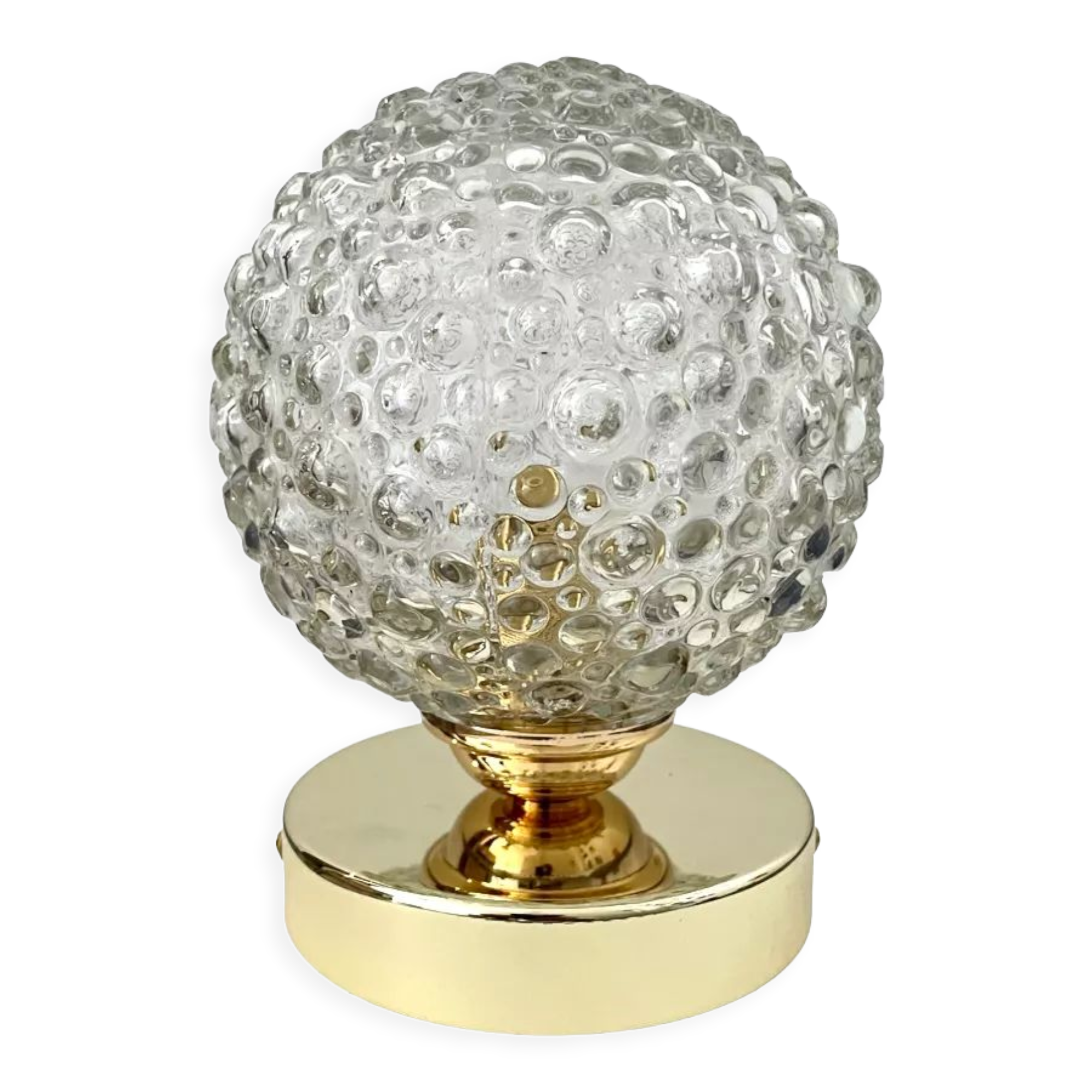 Vintage bubble globe lamp electrified to new