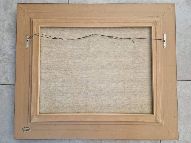 Nestor, peintre Espagnol du XXe siècle - Huile sur toile - Violoniste