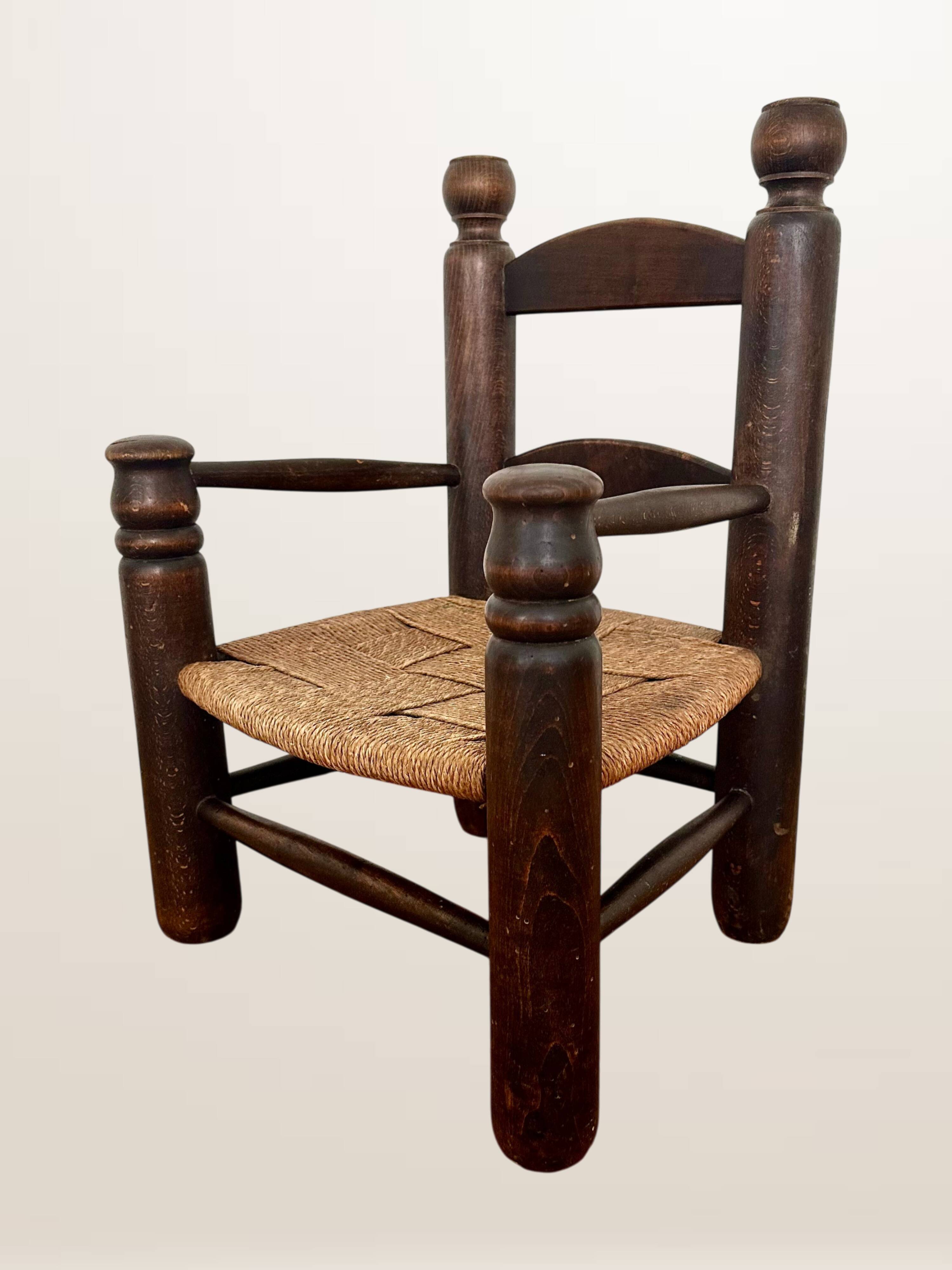 Child's armchair in the style of Charles Dudouyt.
