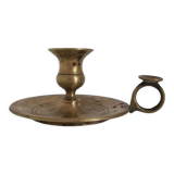 Vintage brass chamber candle holder