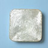 Square glass flush mounted ceiling or wall light