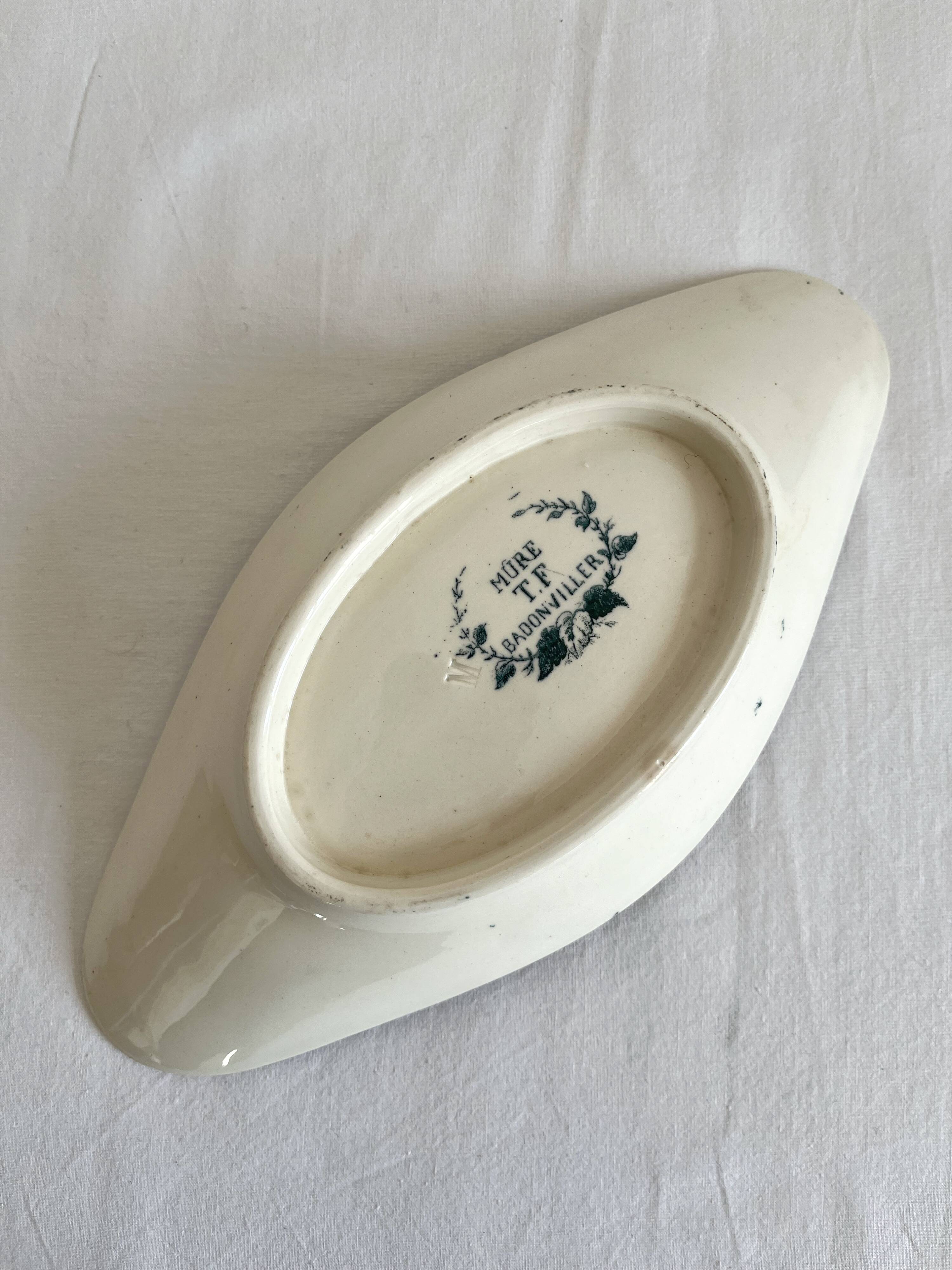 Ironstone bowl, Badonviller circa 1900