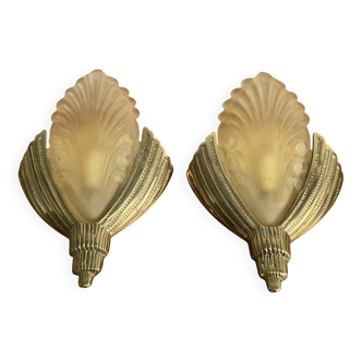 Pair of Art Deco wall sconces