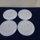4 plates Verceram A L earth striped black and yellow