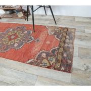 1970s Vintage Turkish Hand-Knotted Oriental Runner 83x352