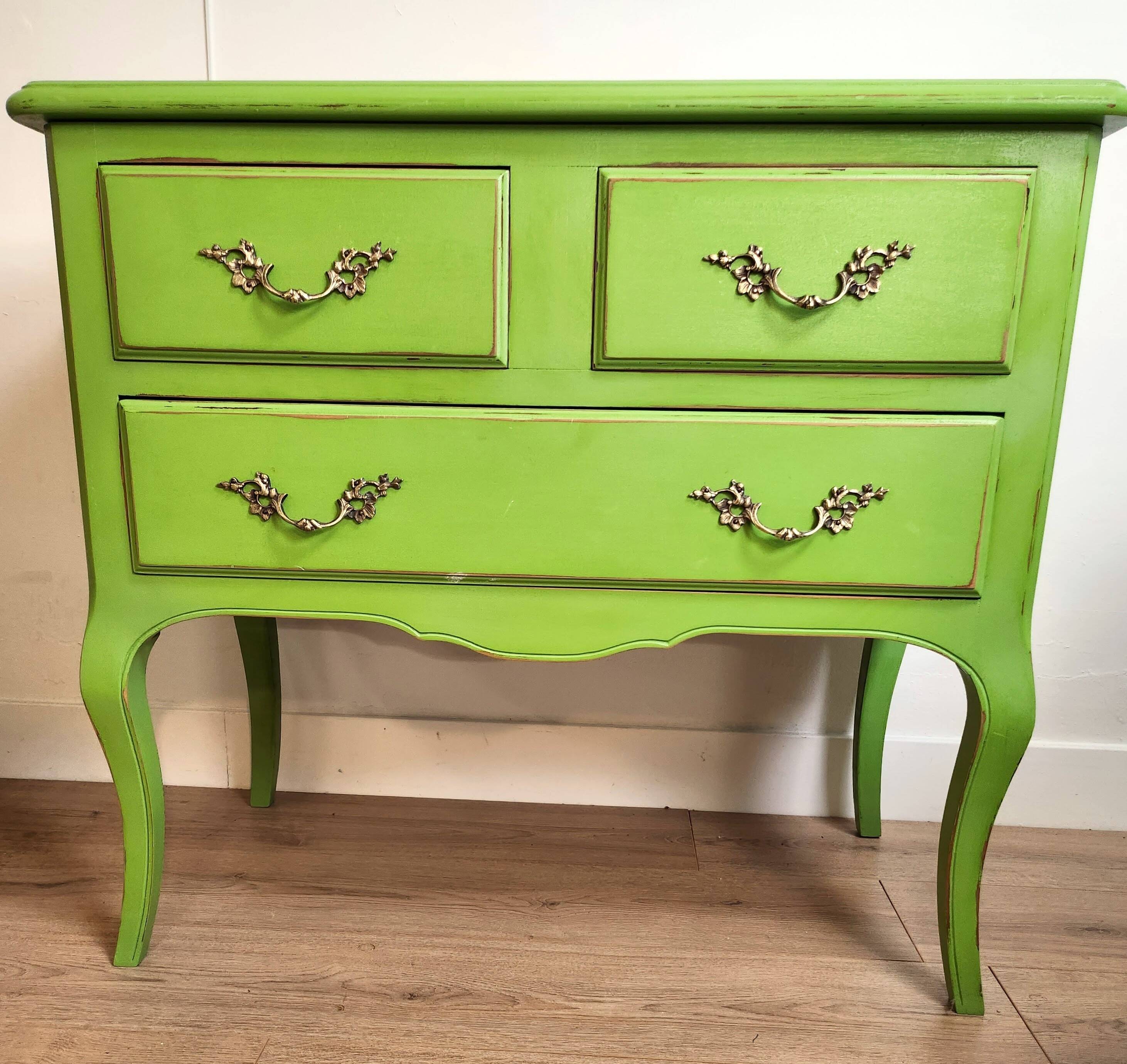 Anise green chest of drawers