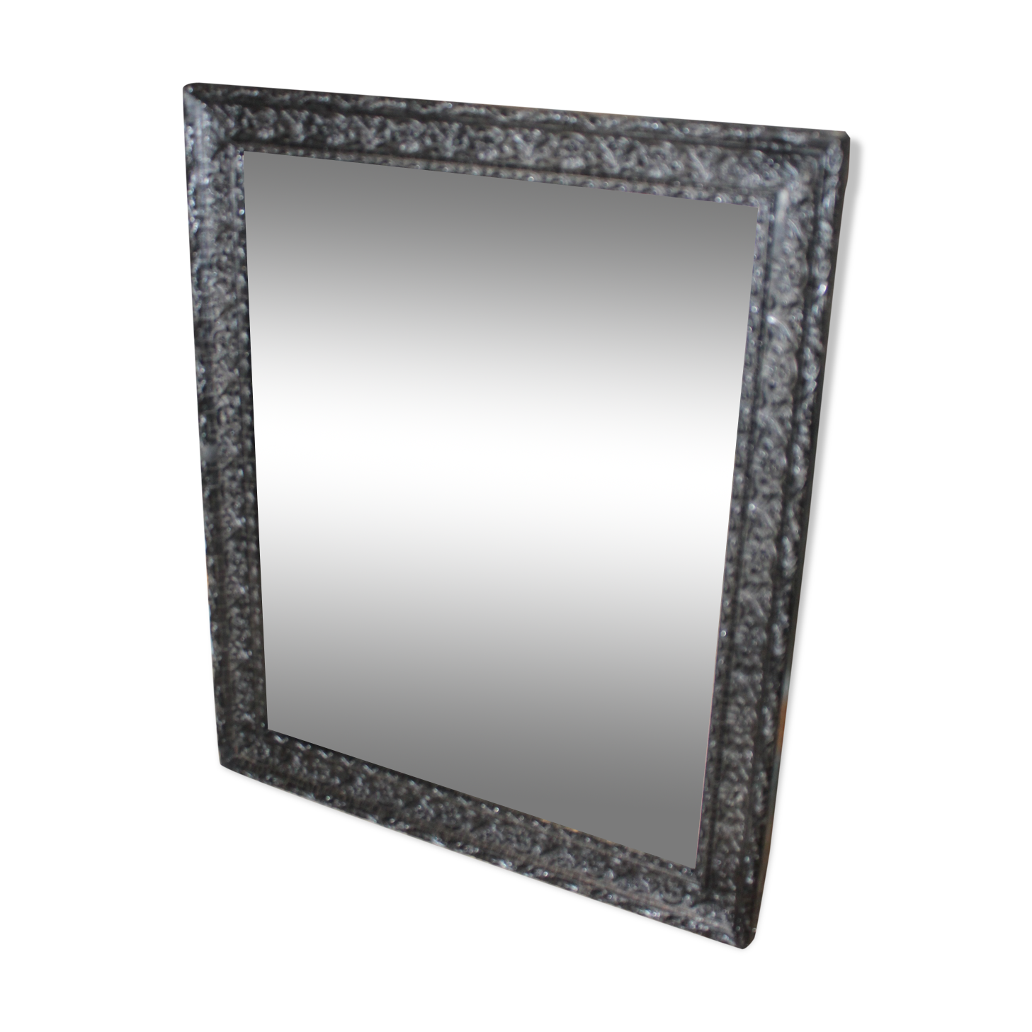 Mirror molded black frame 48x58cm