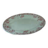 Plat ovale terre de fer rose S.F.G.B.N.G.R modèle Neuilly