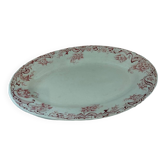 Oval pink iron earth dish SFGBNGR model Neuilly