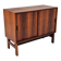 Low sideboard in rosewood with sliding doors. Denmark, 1960s