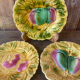 Dessert plates barbotine Sarreguemines