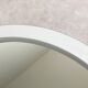 Vintage gray round space age plastic wall mirror