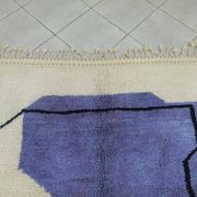 Handmade Berber rug with colourful patterns, Atlas, 1.4/2.6 m.
