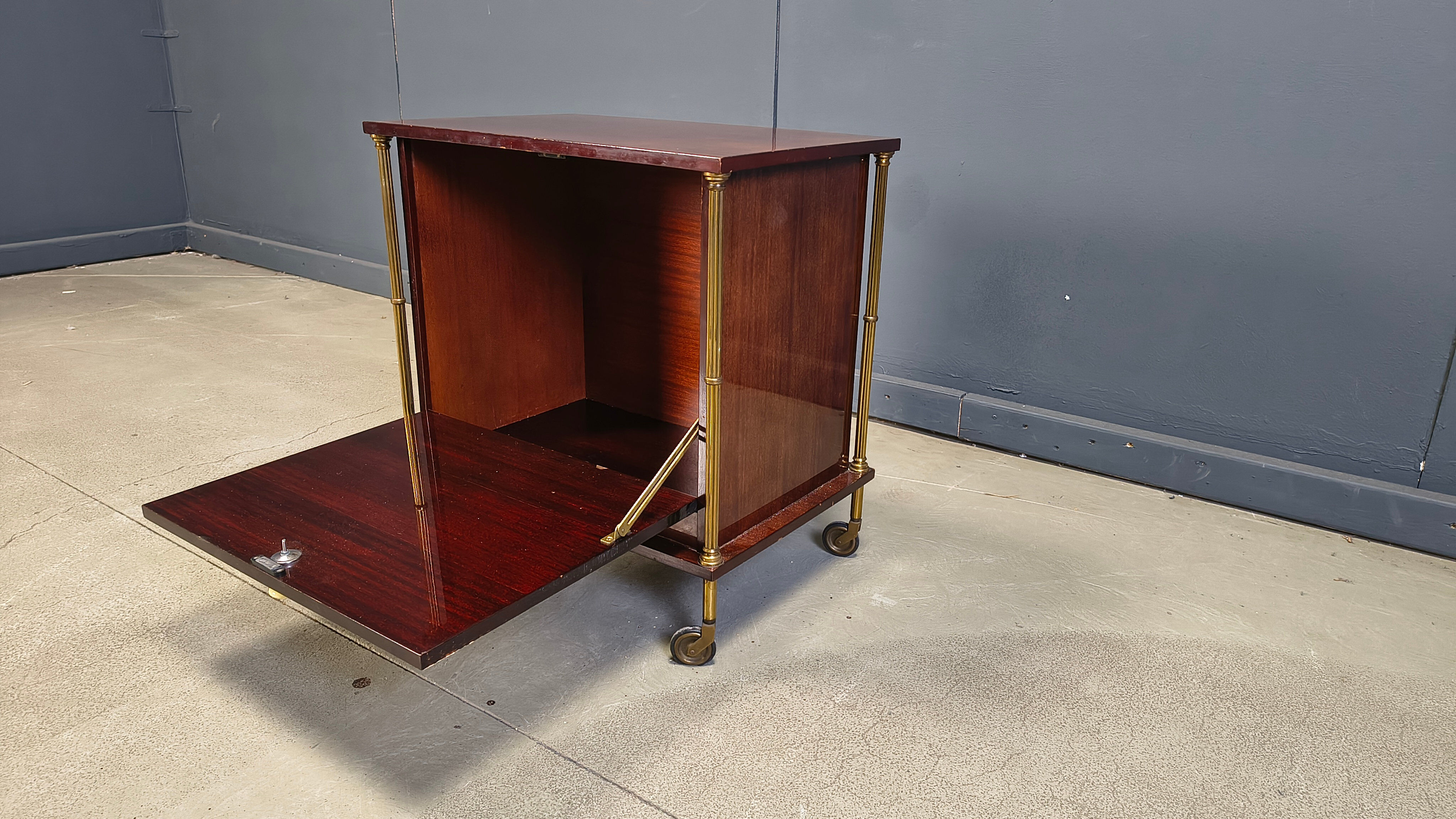 Mid-century modern French bar cabinet, 1960s