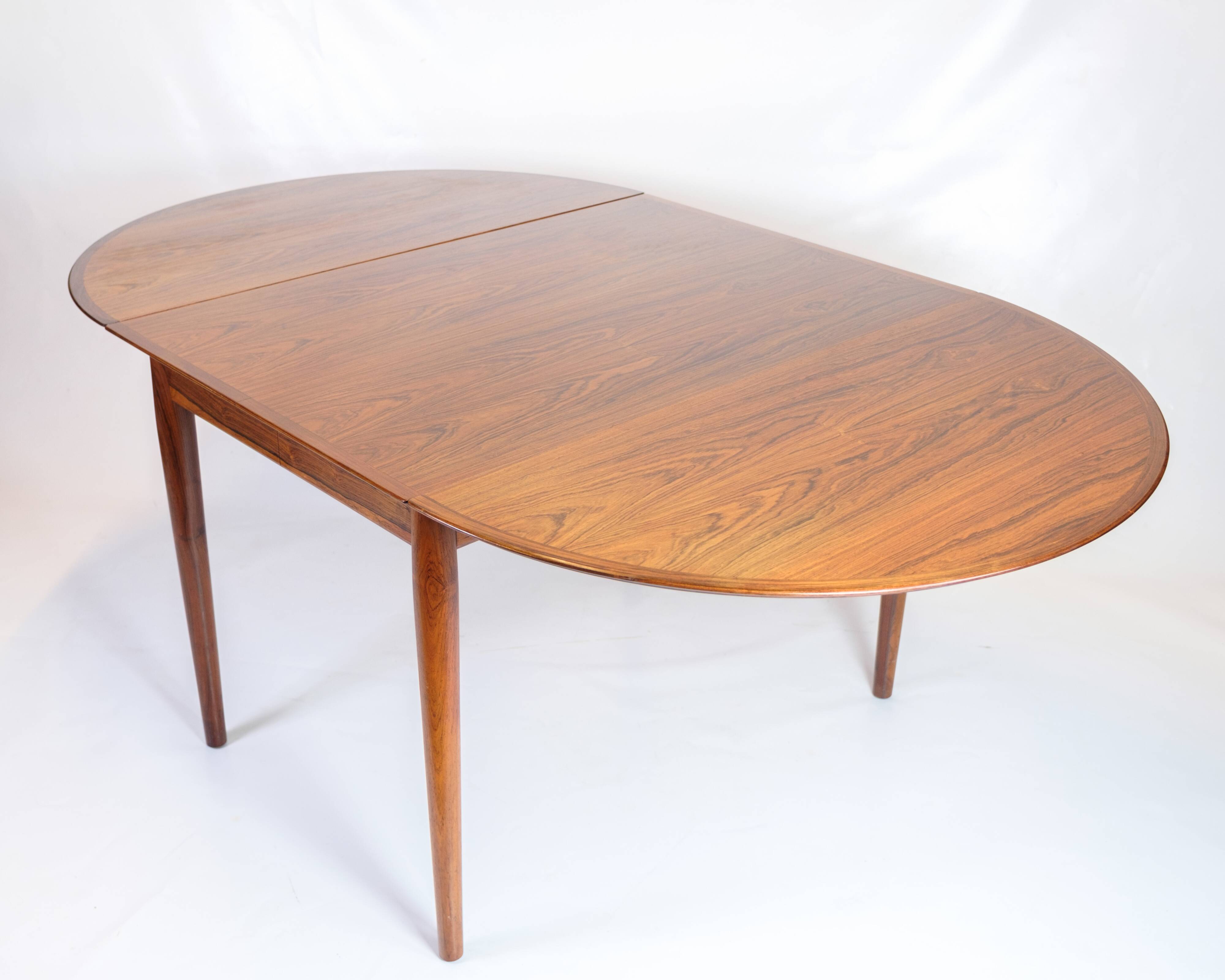 Dining table with extension & flaps - Rosewood - Arne Vodder - Danish design - 1960s
