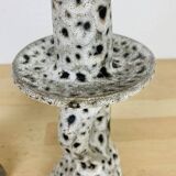 Pair of ceramic candlesticks by Marius Bessone in Vallauris