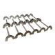 Twelve solar knife doors
