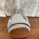 Ancienne bouteille grès gris décor bretagne + bouchon liège vintage
