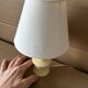 Small antique wooden lamp