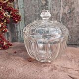Vintage French glass candy box