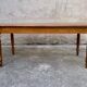 Old oval bistro table in solid wood light tint Dimensions 220 cm x 88 cm