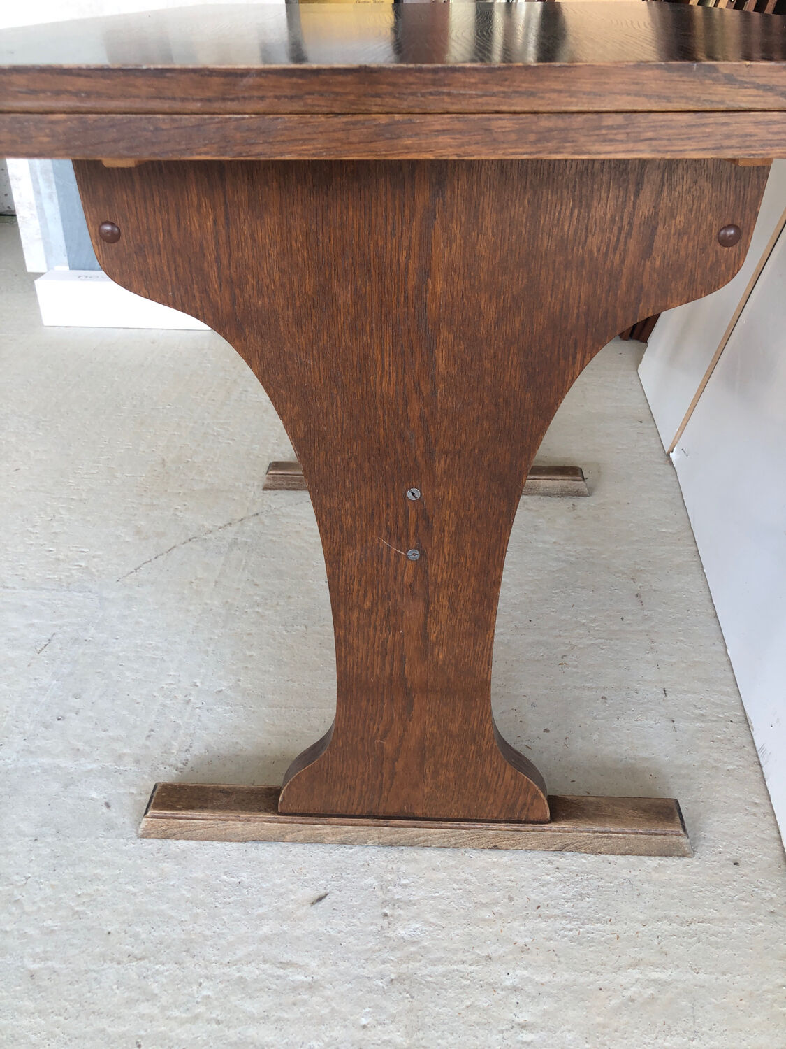 Table bistrot Vintage en bois avec rallonge