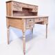 Louis XVI style graduated desk in solid cherry wood, renovated.